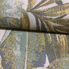 Leaf Fronds in Green / Beige | Upholstery Fabric | 54" Wide | By the Yard