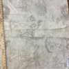 DaVinci Sketches Taupe / Gray / Off White | Home Decor Fabric | Upholstery / Drapery | 54" Wide | By the Yard