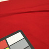 Primary Red Solid Polyester Gabardine Suiting Fabric / Clothing and Apparel / Sold by the Yard / 60 inch Wide