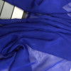 Royal Blue Polyester Chiffon Fabric | Sheer | Special Occasion Apparel | By The Yard | 60 inch wide