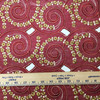 Burgandy Floral Woven Chiffon Fabric