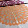 Modern Floral Beige / Pink / Orange | Home Decor Fabric | Upholstery / Drapery | 54" Wide | By the Yard