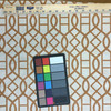 Velvet Lattice Brown / Off White | Upholstery Fabric | 54" Wide | By the Yard