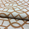 Velvet Lattice Brown / Off White | Upholstery Fabric | 54" Wide | By the Yard