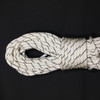 25.8 Yard Piece of Safety Rope | White with Black Lines |  11 mm |  By the Piece | Remnant 231