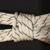 19.8 Yard Piece of Safety Rope | 11 mm  White with Black Lines | By the Piece | Remnant 244