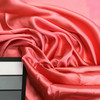 Salmon Pink Solid Polyester Charmeuse Satin Fabric | Silky Soft Satin | By The Yard | 60 Inch Wide