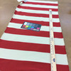 Red and Beige Wide Stripes | Cabana Stripe in Toma by BELLA-DURA | Latex Backed | Indoor / Outdoor Fabric | WATER RESISTANT | 54" Wide | BTY