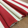 Red and Beige Wide Stripes | Cabana Stripe in Toma by BELLA-DURA | Latex Backed | Indoor / Outdoor Fabric | WATER RESISTANT | 54" Wide | BTY