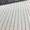 Textured Stripes Solid Off-White | Pin Cord in Enamel by BELLA-DURA | Latex Backed | Indoor / Outdoor Fabric | WATER RESISTANT | 54" Wide | BTY