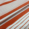 Orange and White Stripes | Porter Stripe in Coral by BELLA-DURA | Latex Backed | Indoor / Outdoor Fabric | WATER RESISTANT | 54" Wide | BTY