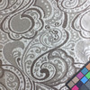 6.3 Yard Piece of Drapery Fabric | Light Taupe Paisley | 54" Wide