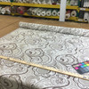 6.3 Yard Piece of Drapery Fabric | Light Taupe Paisley | 54" Wide