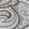 6.3 Yard Piece of Drapery Fabric | Light Taupe Paisley | 54" Wide