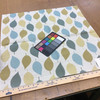Modern Leaves Blue / Green on Off White | Delray Sea by Regal | Upholstery / Slipcover Fabric | 54" Wide | By the Yard
