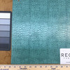 Teal Reptile Faux Leather | Outback Sea by Regal Fabrics | Vinyl Upholstery Fabric | 54" Wide | By the Yard
