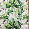 Tropical Foliage Green / White | Mercado Mini Pearl by Regal | Upholstery / Slipcover Fabric | 54" Wide | By the Yard