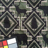 Larzmont Pine | Wildlife | Green / Black  | Upholstery Fabric | Regal Fabrics | 54" Wide | By the Yard