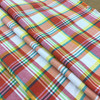 Bright Plaid in Red / Orange / Green / Yellow | Drapery / Slipcover Fabric | 54" Wide | By the Yard