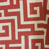 Red and Brown Geometric Maze | Home Decor Fabric | 54" Wide | By the Yard