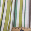 Thick and Thin Stripes Green / Brown / Off White | Drapery / Slipcover Fabric | 54" Wide | By the Yard