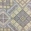 Doodle Geometric | Brown / Yellow / White | Home Decor Fabric | 54" Wide | By the Yard