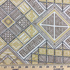 Doodle Geometric | Brown / Yellow / White | Home Decor Fabric | 54" Wide | By the Yard