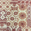 Patchwork Decorative Damask | Red / Beige | Home Decor Fabric | 54" Wide | By the Yard