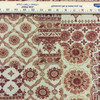 Patchwork Decorative Damask | Red / Beige | Home Decor Fabric | 54" Wide | By the Yard