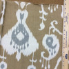 Modern Ikat in Brown / Gray / Beige | Home Decor Fabric | 54" Wide | By the Yard
