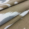Modern Ikat in Brown / Gray / Beige | Home Decor Fabric | 54" Wide | By the Yard