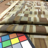7.05 Yard Piece of Contemporary Geometric Browns / Taupes | Upholstery Fabric | 54" Wide | By the Yard