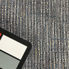 Variegated Slub Weave | Blue / Gray / White | Heavy Upholstery Fabric | 54" Wide | By the Yard