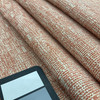 Coral Pink / Off White Chenille | Heavy Upholstery Fabric | 54" Wide | By the Yard