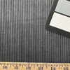 Dark Gray Ribbed Microfiber | Upholstery Fabric | 54” Wide | By the Yard