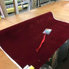 4 Yard Piece of Burgundy Red Flocked Velvet Upholstery Fabric | 54 Inches | By the Yard | Soft