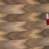 4.875 Yard Piece of Gray Tan and Taupe Flame Stitch Upholstery Drapery Fabric By The Yard 54"W