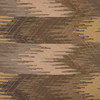 4.875 Yard Piece of Gray Tan and Taupe Flame Stitch Upholstery Drapery Fabric By The Yard 54"W