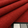 Slub Flat Weave in Cherry Red | Heavyweight Upholstery / Slipcover Fabric | 54" Wide | By the Yard