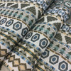 Seminole in color Treasure | Geometric Stripes | Blue / Brown / White | Heavyweight Upholstery / Slipcover Fabric | Jacquard | 54" Wide | By the Yard