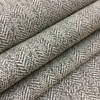Decorative Weave in Grey / Off-White | Heavyweight Upholstery / Slipcover Fabric | 54" Wide | By the Yard