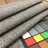Quiglart in color Mica | Textured Weave | Grey / Black | Heavyweight Upholstery / Slipcover Fabric | 54" Wide | By the Yard