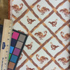 Chicken Lattice in Orange / Red / Beige | Heavyweight Upholstery / Slipcover Fabric | Jacquard | 54" Wide | By the YardPHXUPH-1390-R1