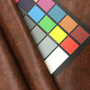 Mottled Brown Felt-Backed Faux Leather Vinyl Fabric | Upholstery / Bag Making | 54" Wide | By the Yard