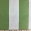 4.5 Yard Piece of Green / Beige Wide Stripes | Indoor / Outdoor Fabric | Upholstery / Drapery | 54 Wide | By the Yard