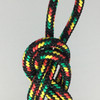 WATER SAFETY ROPE | 3/8" | BLACK W/ RED,GOLD,GREEN TRACER | Sold by the linear foot |