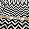 Black and White Chevron | Medium Weight Home Decor Fabric | Curtains / Slipcovers | 46" Wide | By the Yard