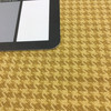 Kyle in color Ocre | Yellowish Tan Houndstooth | Upholstery / Drapery Fabric  | 54" Wide | By the Yard | Durable