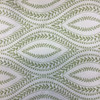 Carino in Sweet Pea Green | Jacquard Upholstery Fabric | Leafy Vine Ogee in Green / Off-White | Heavyweight | 54" Wide | By the Yard
