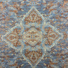 Archetype in Mirage | Jacquard Upholstery Fabric | Mottled Damask in Blue, Brown, Beige | Heavyweight | 54" Wide | By the Yard
